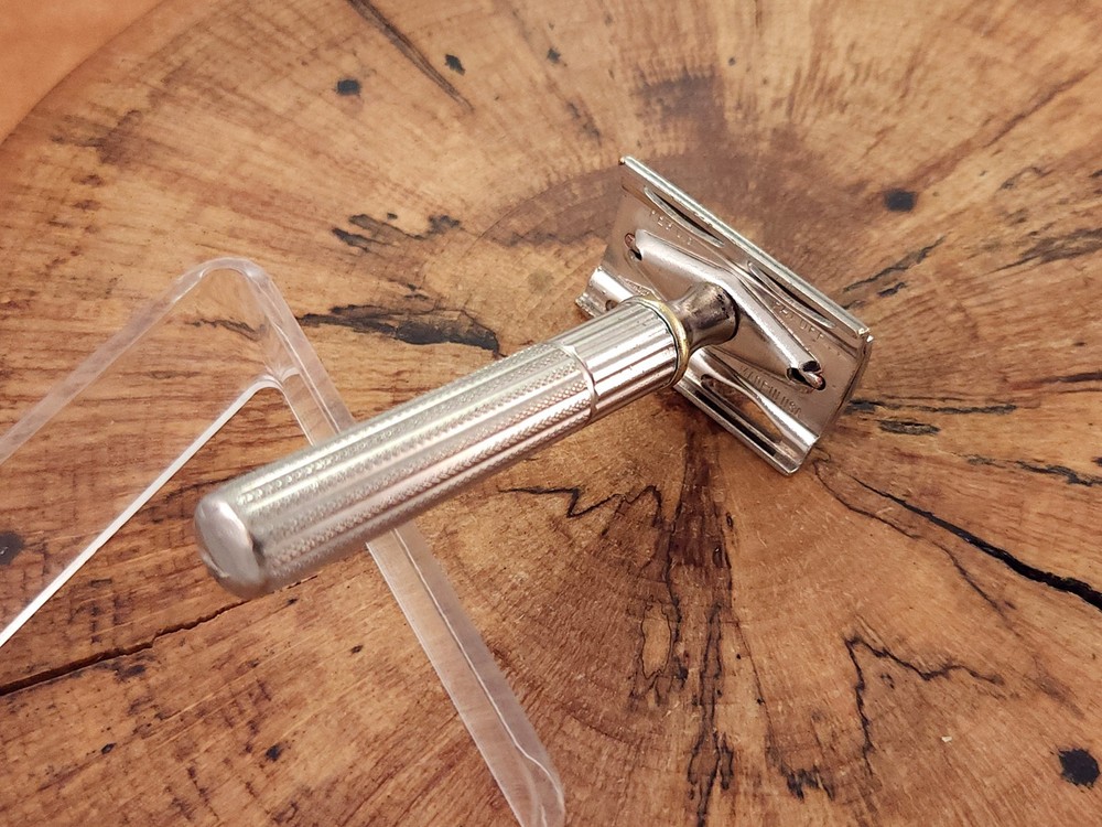 Gillette Fat Handle Tech Vintage Double Edge Safety Razor