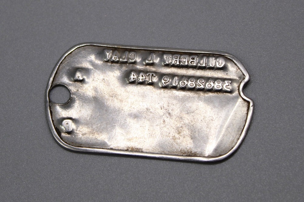 US Single Notched Dog Tag – T44 . FLU3728