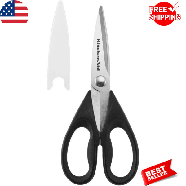 KitchenAid All Purpose Kitchen Shears with Protective Sheath Durable Stainless S