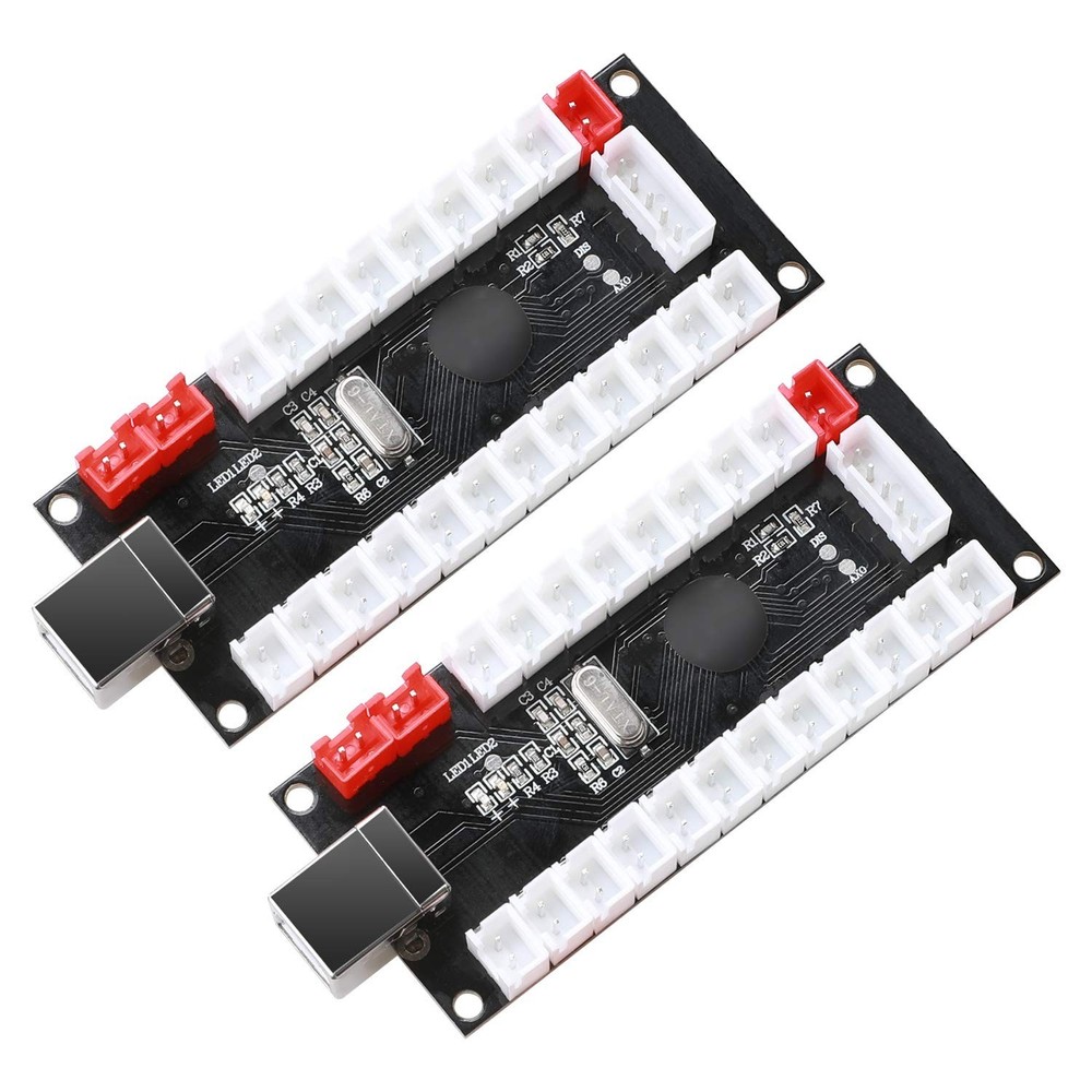 2-Player Zero Delay USB Encoder PC to HAPP Joysticks/HAPP Arcade Buttons for ...