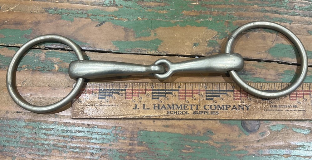 HS Herm Sprenger Never Rust Loose Ring Snaffle Bit 5 1/2 See Description