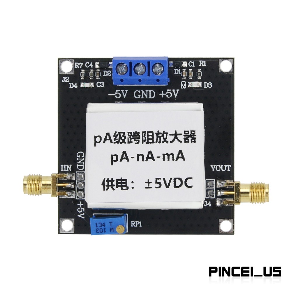 pA Level Transimpedance Amplifier For Weak Current IV Conversion Preamplifier