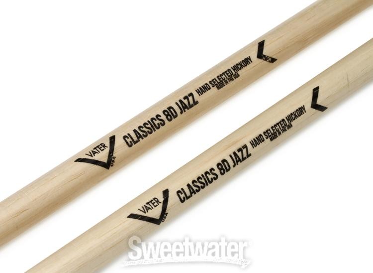 Vater Classics Drumsticks 3-pack - 8D Jazz - Wood Tip