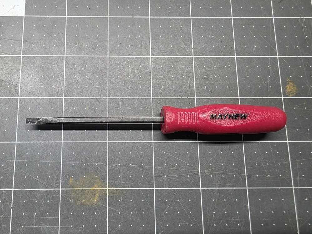 Mayhew Tools 31128 Mini Pry Bar, Red, Straight