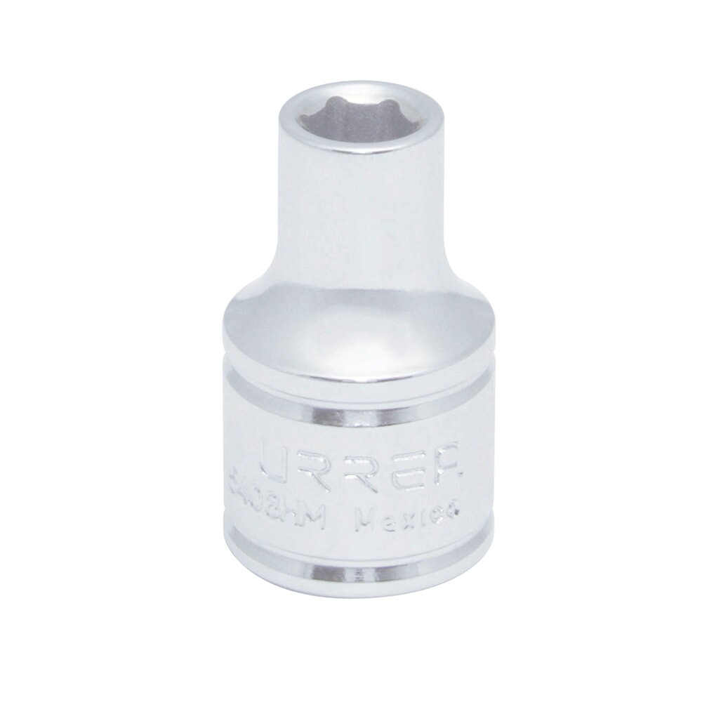 URREA 5408HM 1/2" Drive Chrome Standard Socket 6 Point 8 mm