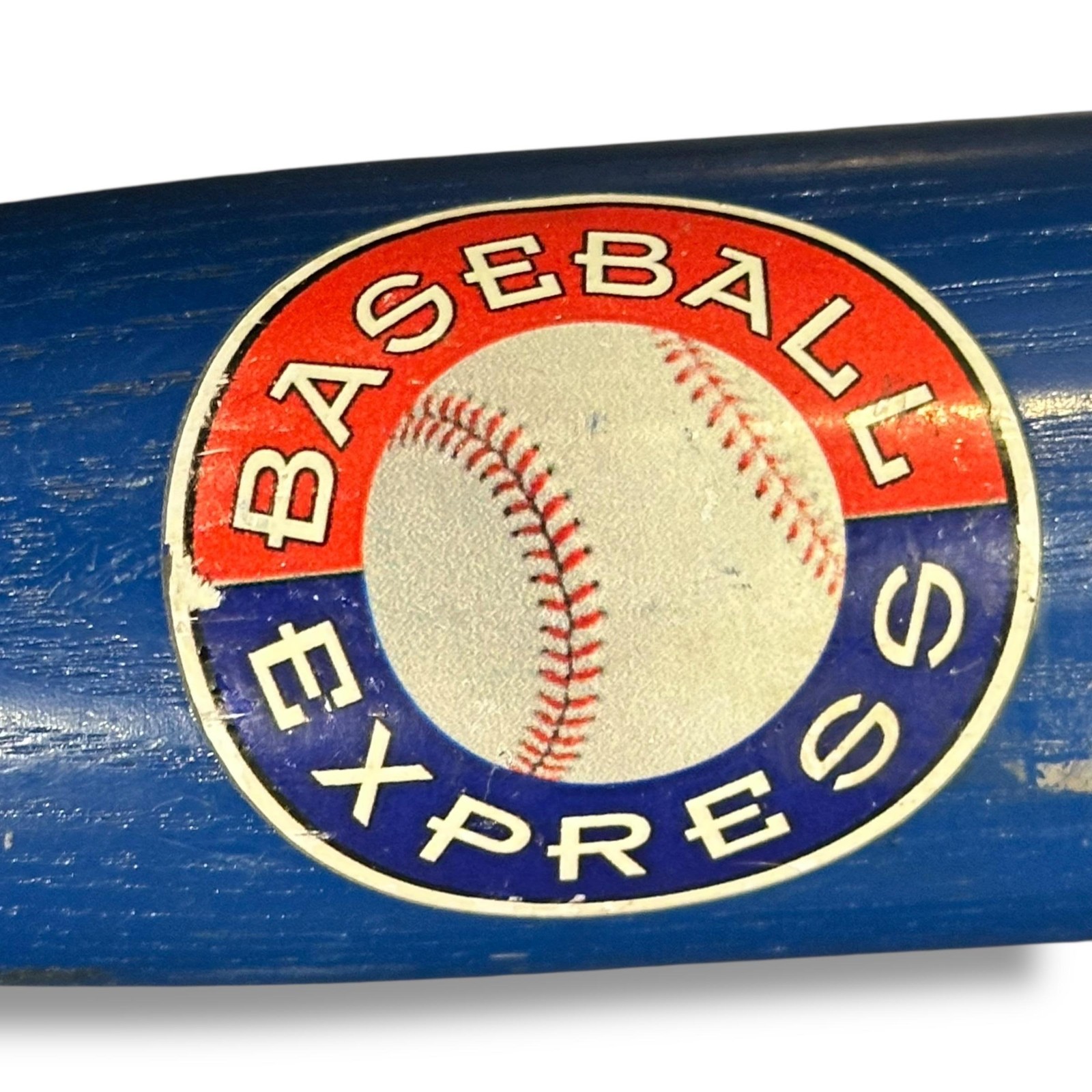 BBX One Hand Trainer Baseball Express Wooden Training Bat Blue Natural Grip 20"