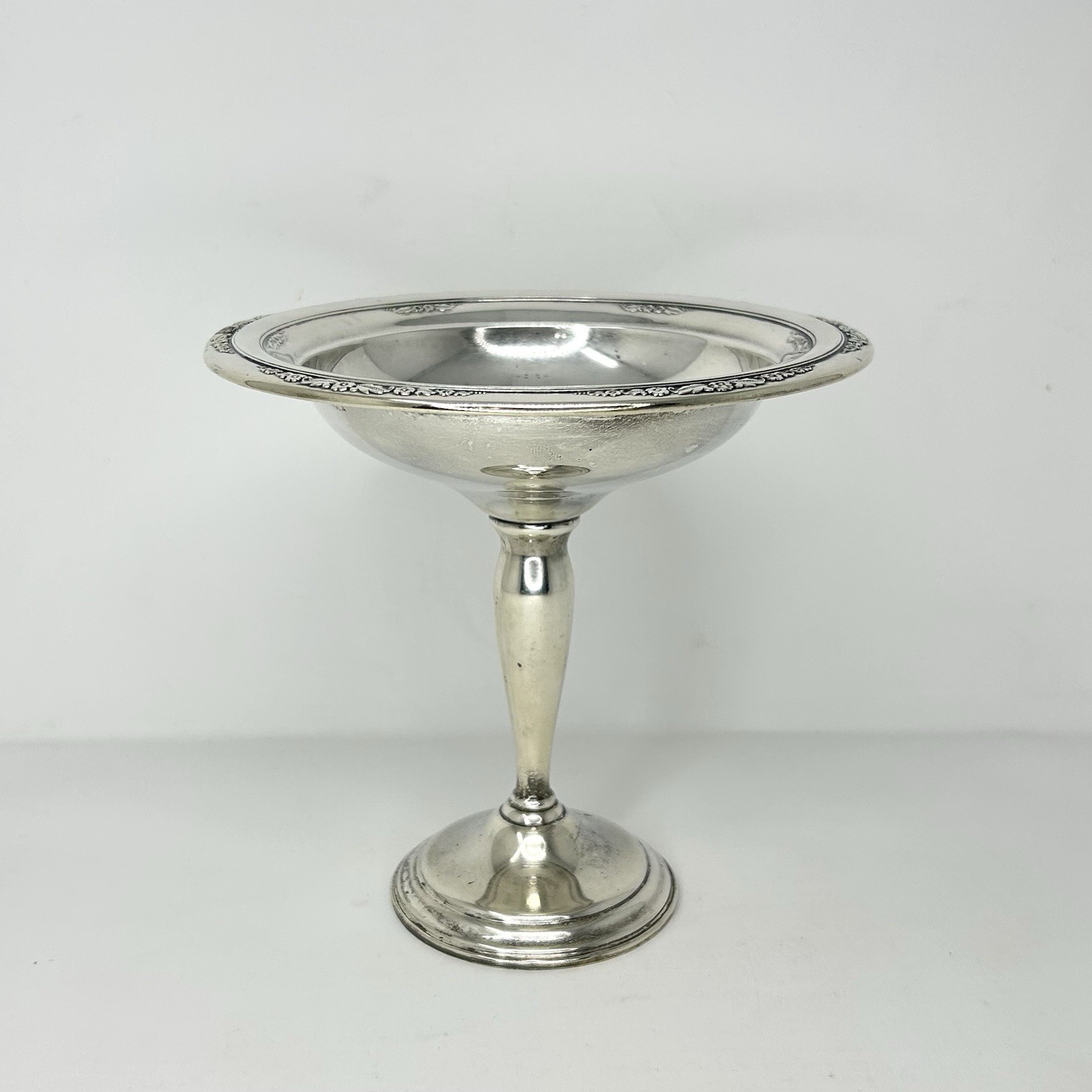 International Silver Courtship T200 Sterling Silver 6 Inch Compote Candy Dish