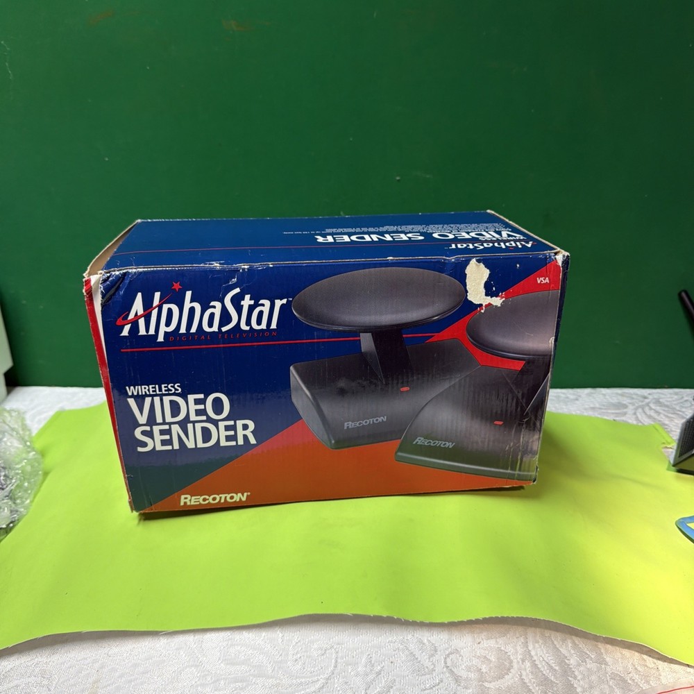 Alphastar Wireless Video Sender Recoton Open Box Untested