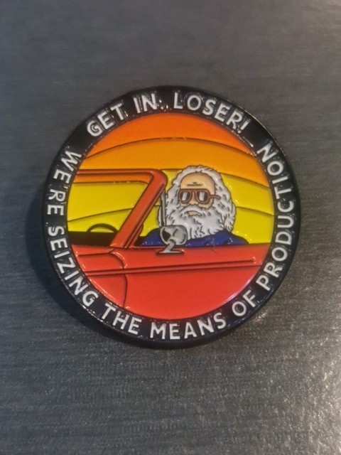 KARL MARX FUNNY SOCIALIST REVOLUTIONARY Pin Badge Patch New High Quality