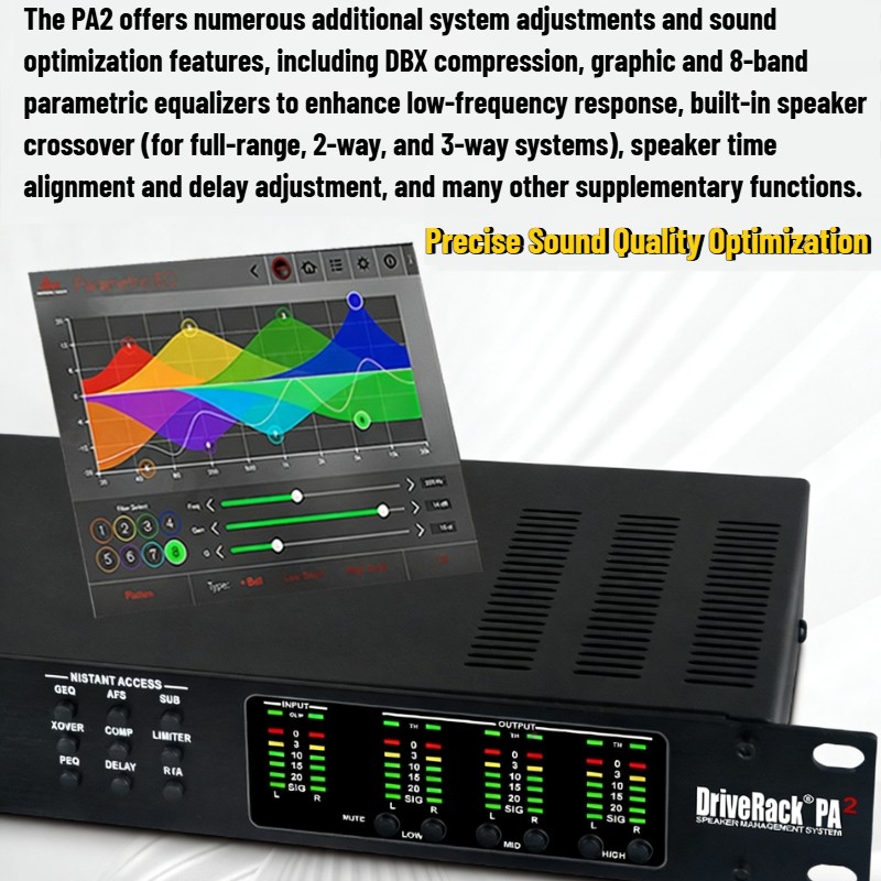PA2 Audio Processor Speaker Management System Loudspeaker 2 Input 6 Output New