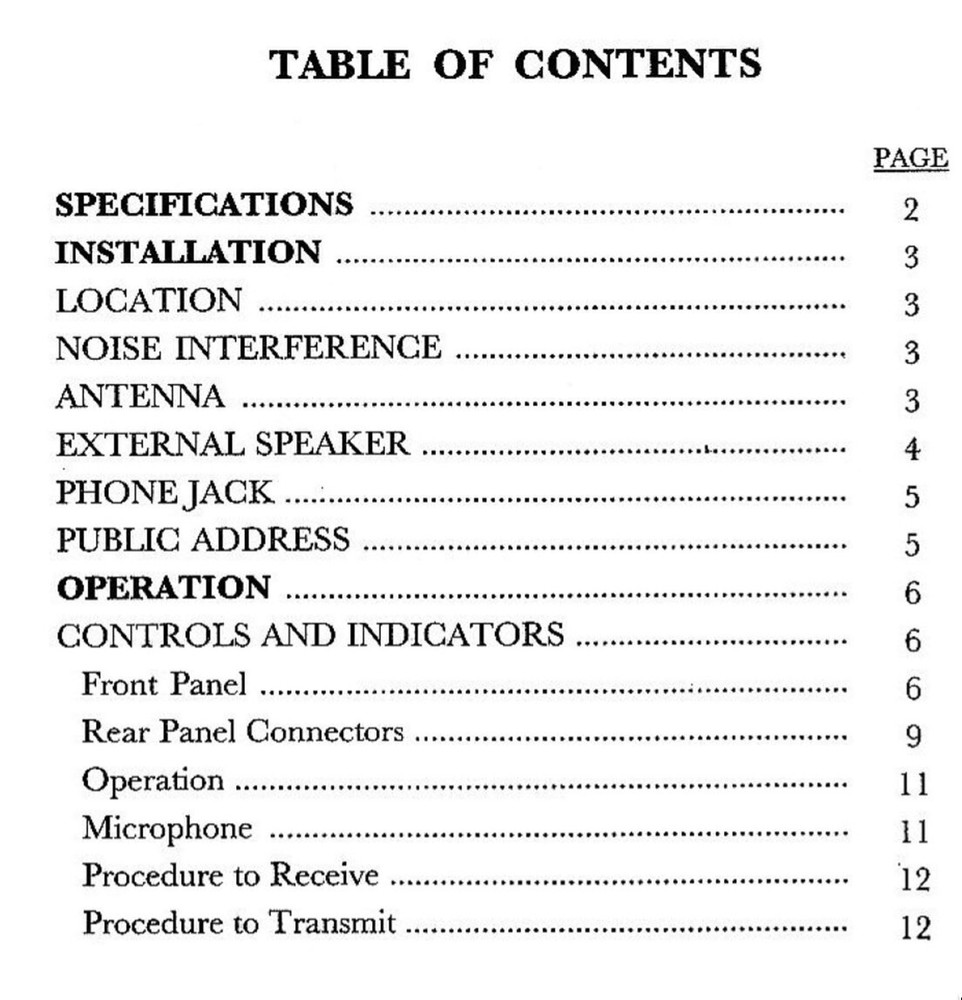 General Stonewall Jackson Base Station Transceiver OWNER'S MANUAL