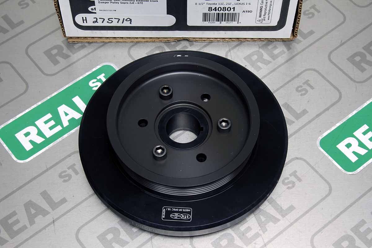 Fluidampr Steel Internally Balanced Crank Damper Pulley for Supra 2JZ-GTE 840801