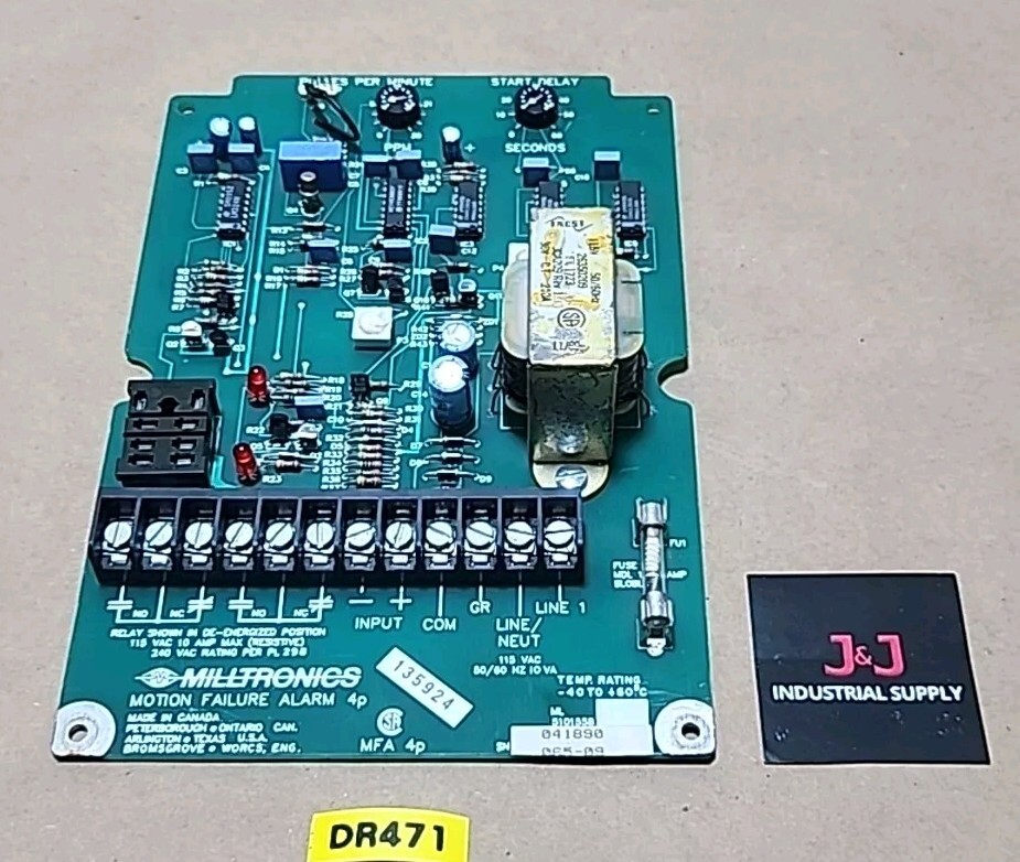 *PREOWNED* Milltronics MFA 4p Motion Failure Alarm Controller Board + Warranty!