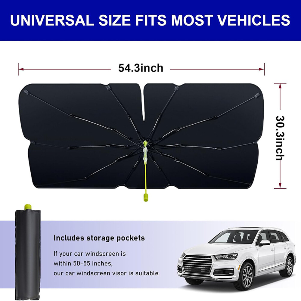Foldable Car Sun Shade Windshield Sunshade Front Window Cover Visor UV Umbrella