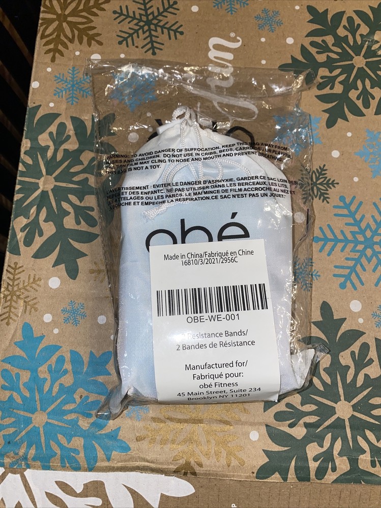 NEW Obe Resistance Exercise Bands Workout Bands & Bag