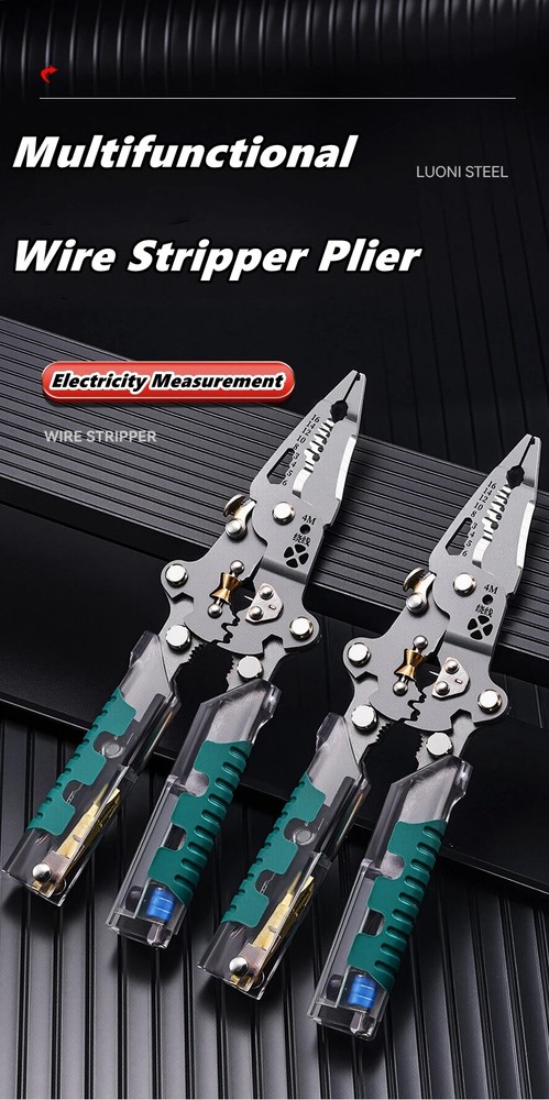 Multifunctional Foldable Wire Stripper and Crimping Pliers