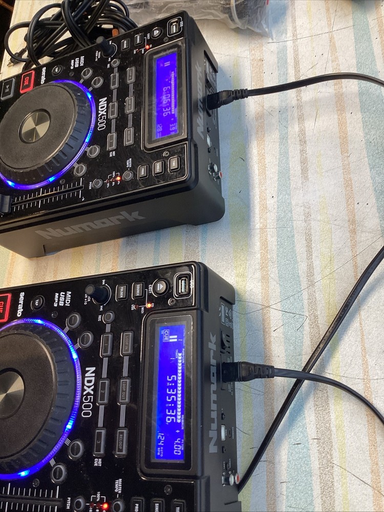 2X - Numark NDX 500 DJ USB/CD Media Player Serato Software Controller & Mic