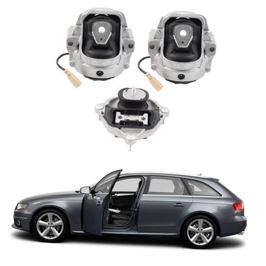Engine Motor Trans Mount Set 3PCS Compatible with Audi A4 A5 A4 Quattro A5
