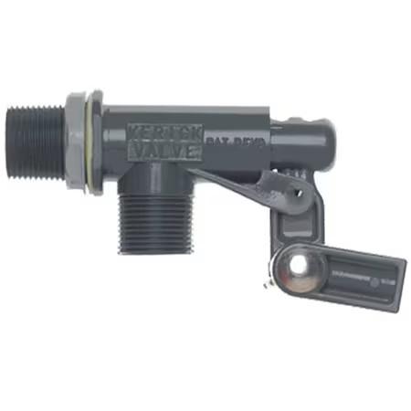 Kerick Pt75ls Float Valve, 3/4 In, Pvc, Bulkhead Mount