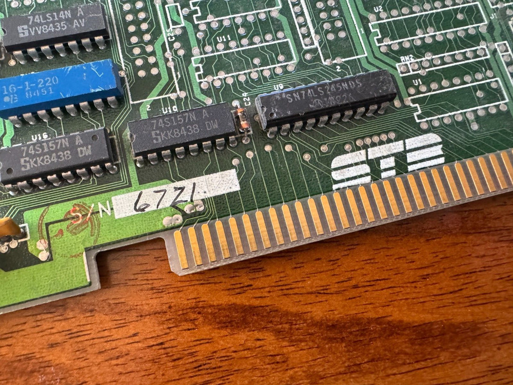 STB Systems RIO Plus Memory Board ISA 8-BIT