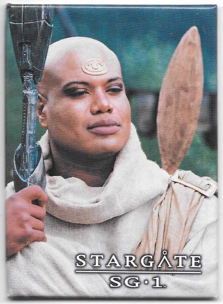 Stargate SG-1 Teal'c Standing with Staff Weapon Photo Image Magnet NEW UNUSED
