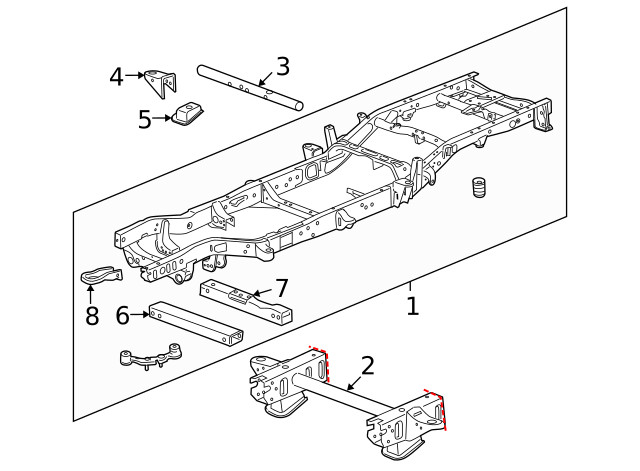 Genuine GM Driver Side Underbody Bracket 23212858