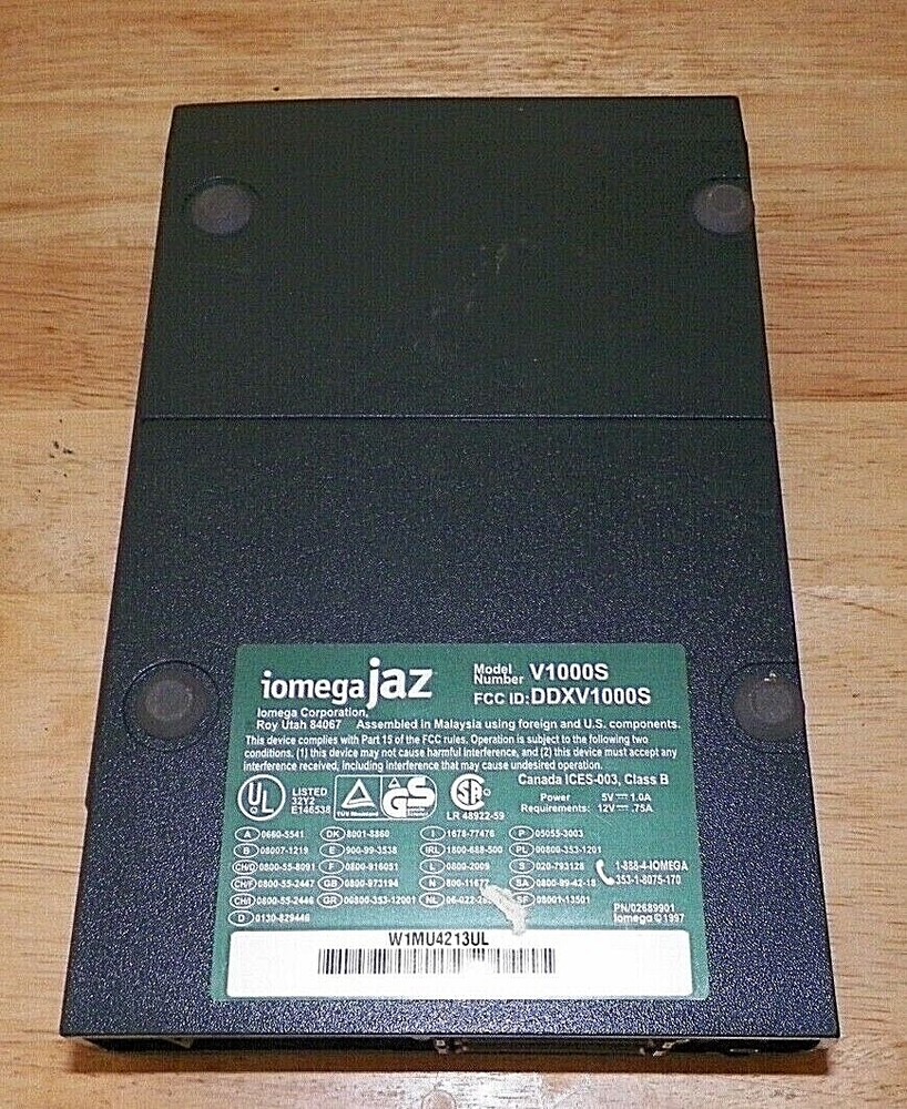 IOMEGA JAZ External Drive - V1000S - Untested
