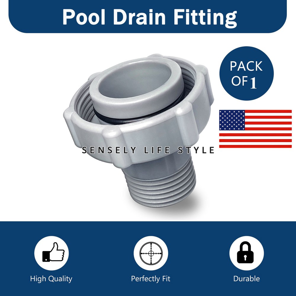 P6D1420 Pool Drain Fitting Replacement Connects fits for Coleman Pools Adapter