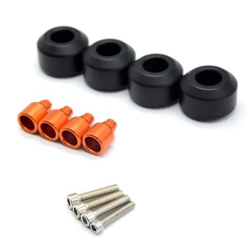 4 Pcs Motorcycle Front Rear Fork Wheel Frame Slider Crash Protector for