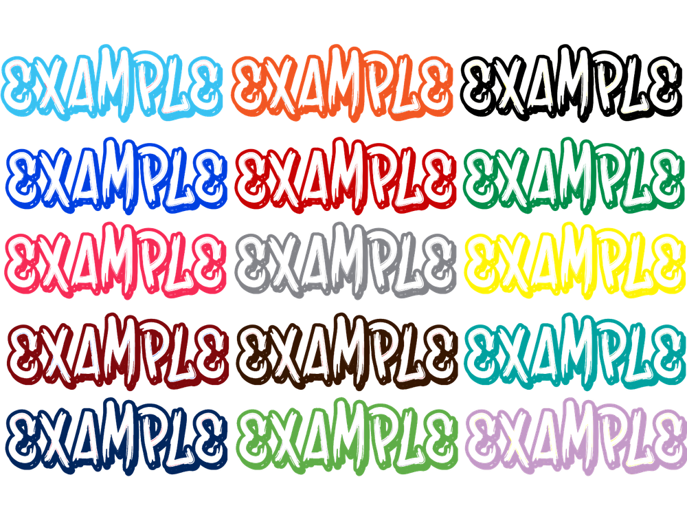Custom Personalized Decal Vinyl Lettering Text Business Sign Calligraphy Script6