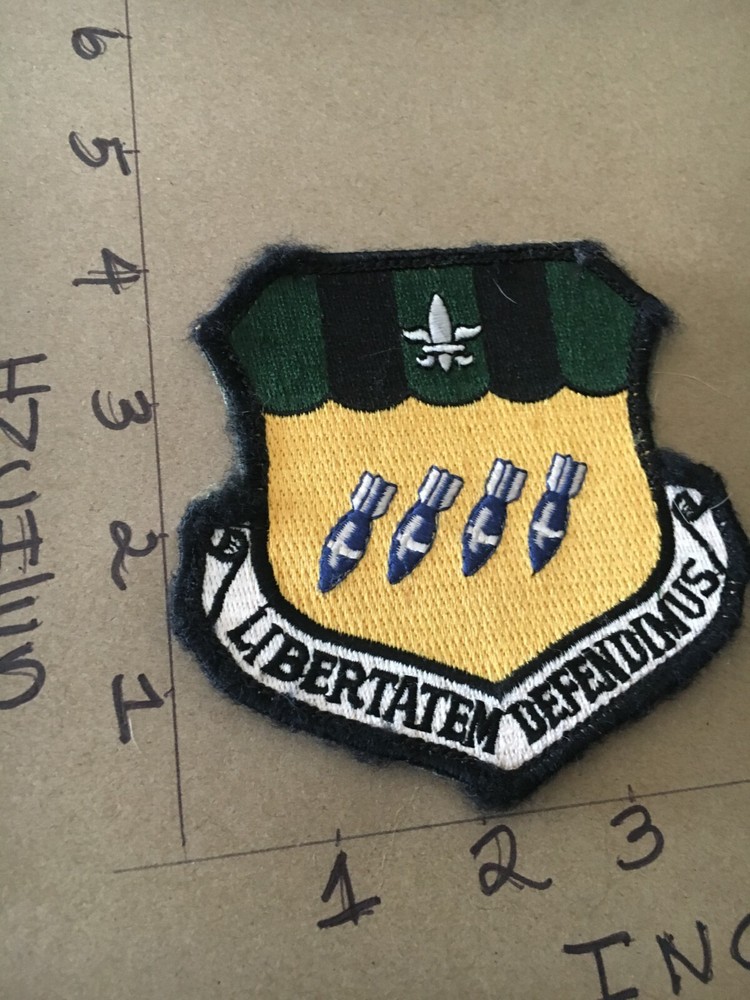 USAF 2nd Bomb Wing Squadron 4" patch 6/1/25 with hook & loop back