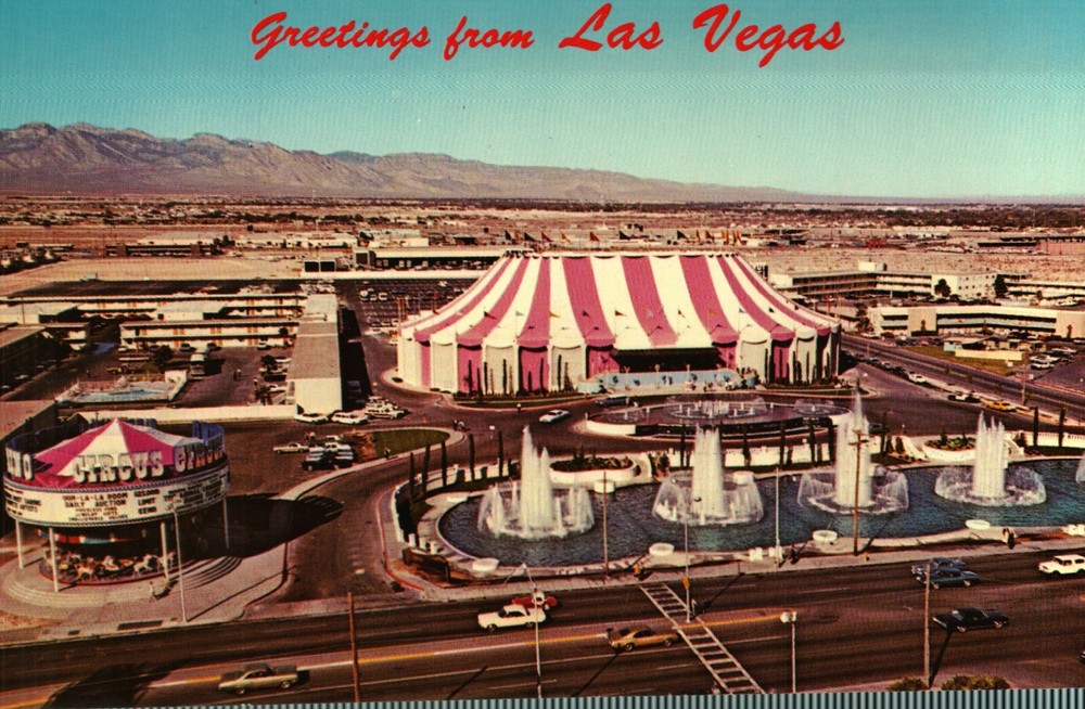 Las Vegas Postcard  --  Circus Circus Panoramic View