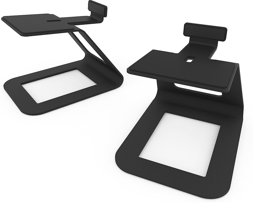 Kanto elevated desktop speaker stands (black)