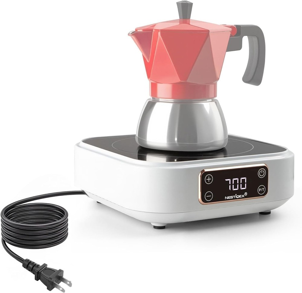 Mini Induction Cooktop 700W 120V Portable Single Induction Burner – Compact