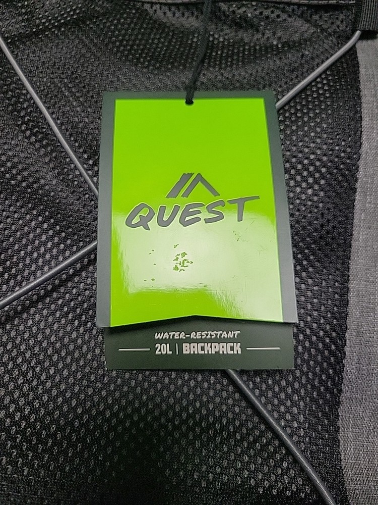 Quest Water Resistant 20L Backpack Gray PAD00225