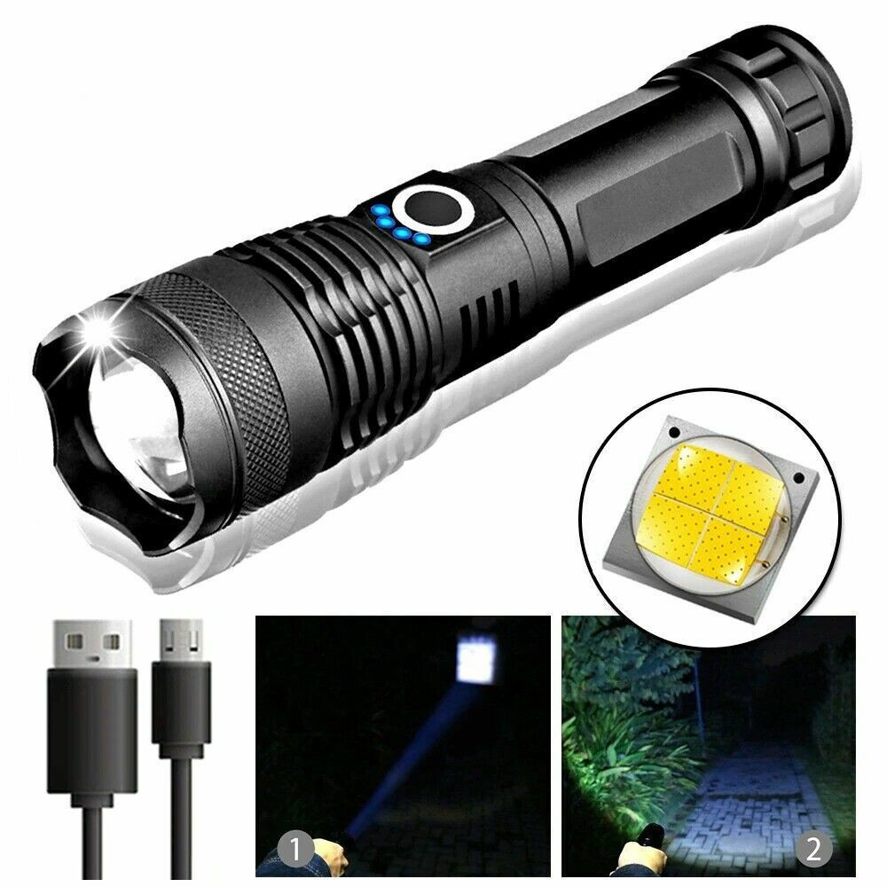 Super-Bright 1000LM Tactical Flashlight Rechargeable