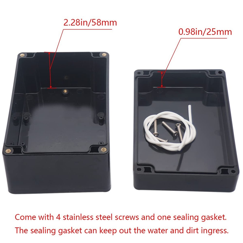 Project Box IP65 Waterproof Junction Box ABS Plastic Electrical Boxes DIY Ele...