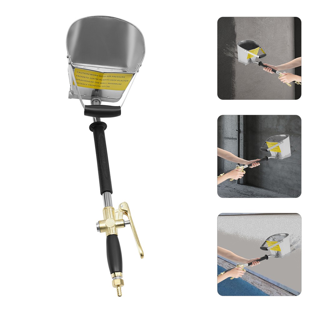 Cement Mortar Concrete Air Plaster Sprayer Hopper Wall Plastering Gun Tool