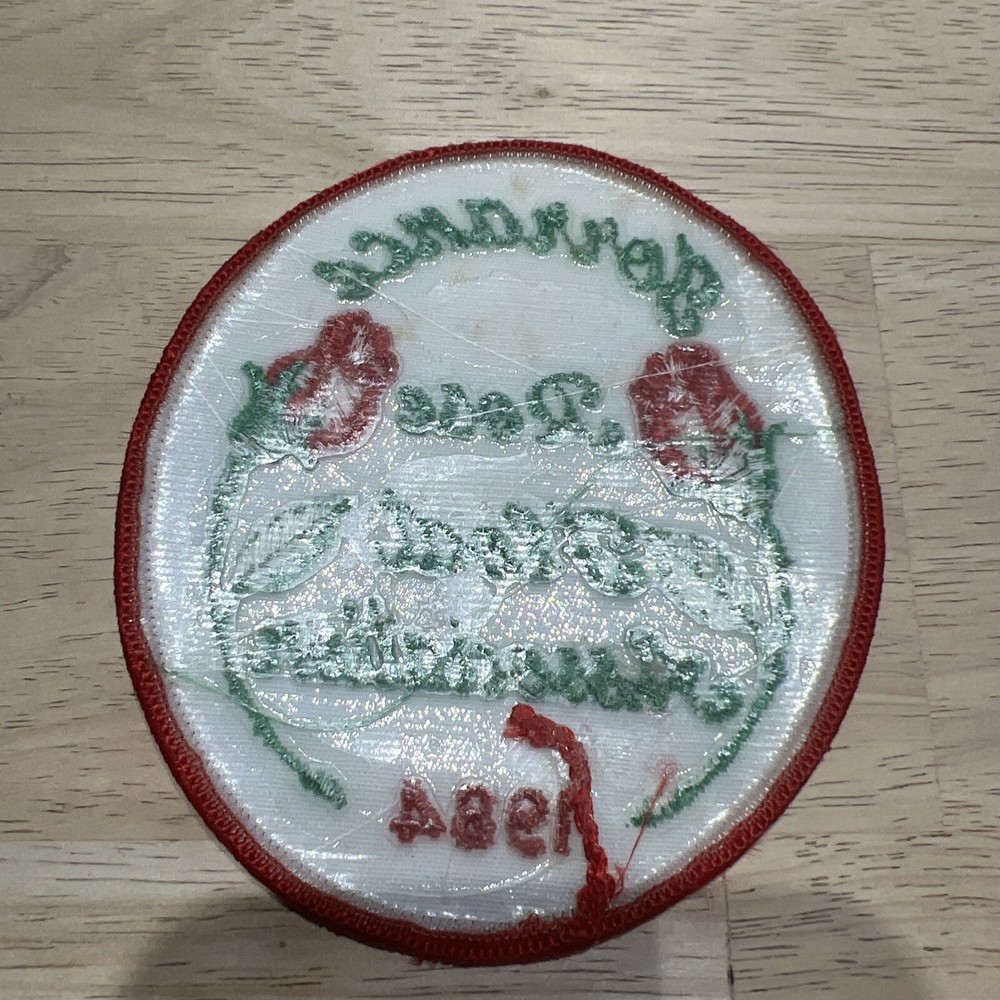 Torrance Rose Float Association 1984 Rose Parade Pasadena CA Souvenir Patch