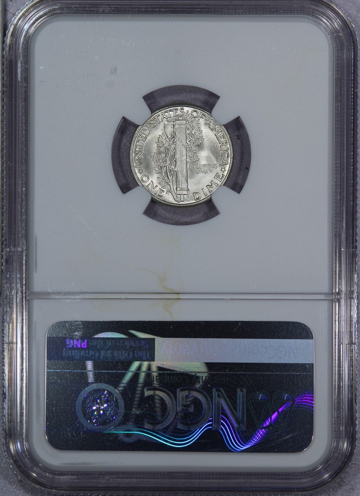 1945 Mercury Dime 10c NGC MS65