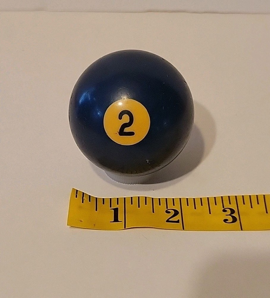 Vintage No. 2 Solid Blue Pool Ball Billiard 2" Replacement (G)