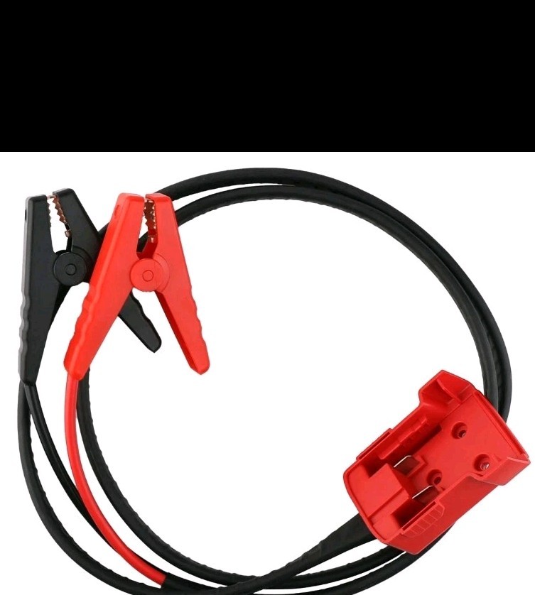 "Milw Red" jump starter.   Requires "Milw Red" 18v Li-ion battery pack.
