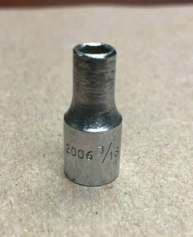 WRIGHT 2006 3/16" 6PT 1/4" DR STANDARD SOCKET