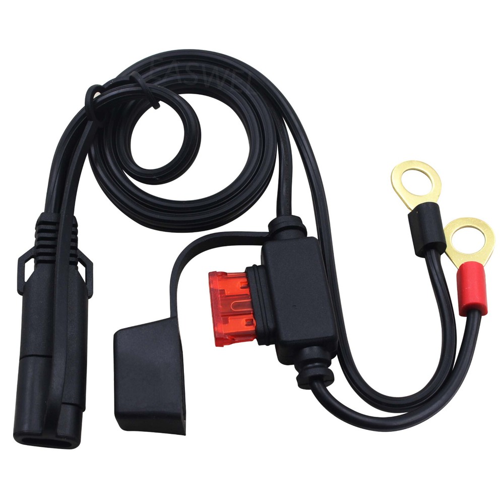Quick Connect Cable Battery Ring Terminal Harness Fused Charger 12 Volt