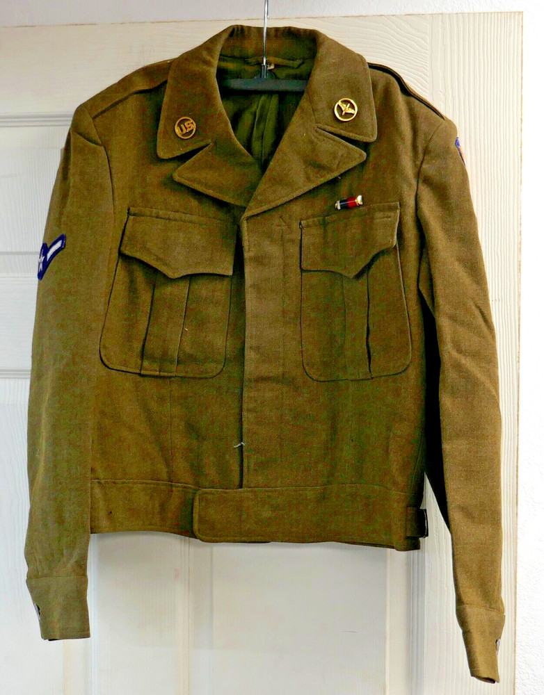 US Air Force Post-WWII IKE Jacket German Made Patch Ribbon