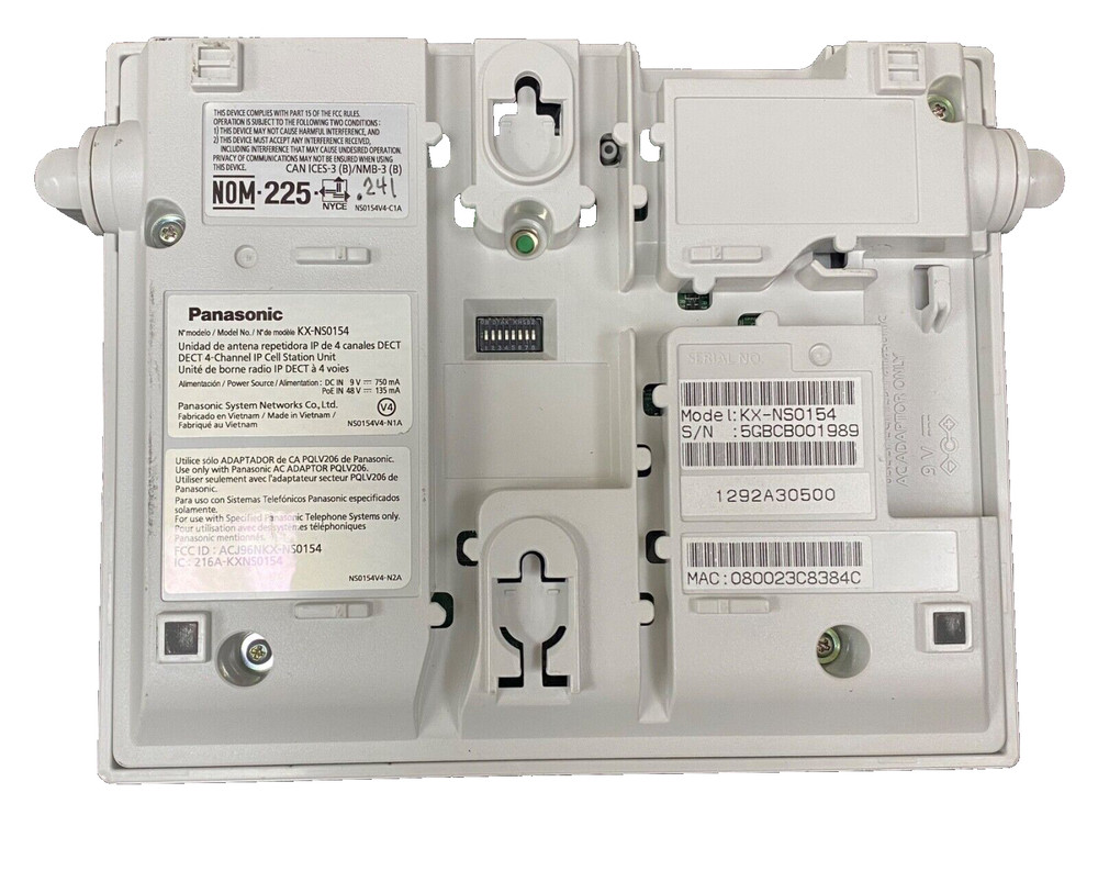 PANASONIC KX-NS0154-DECT 4-Ch IP Cell Station Unit-TESTED-Pre Owned-Exc. Cond