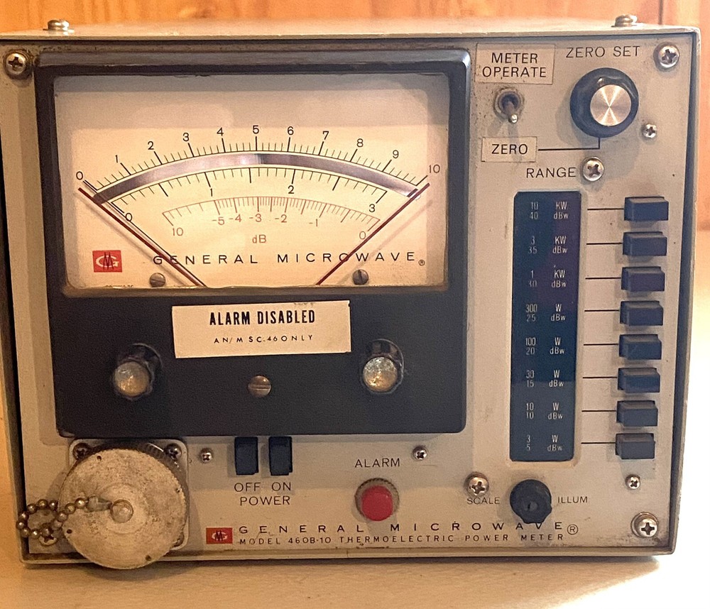 General Microwave Model 460B-10 Thermoelectric Power Meter