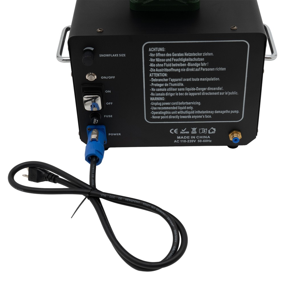 For Stage Dj Snowflake Effect Machine Shaking Head Snow Spray Machine 2000W