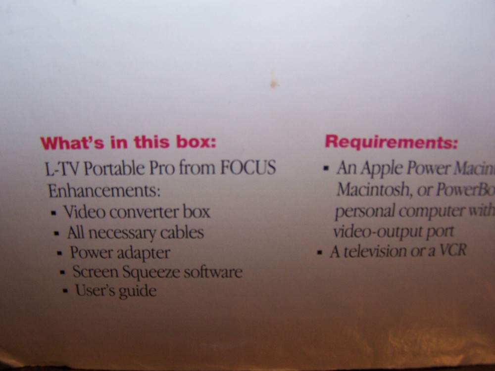 Apple Presentation System M2895LL/A for Macintosh - New Old Stock