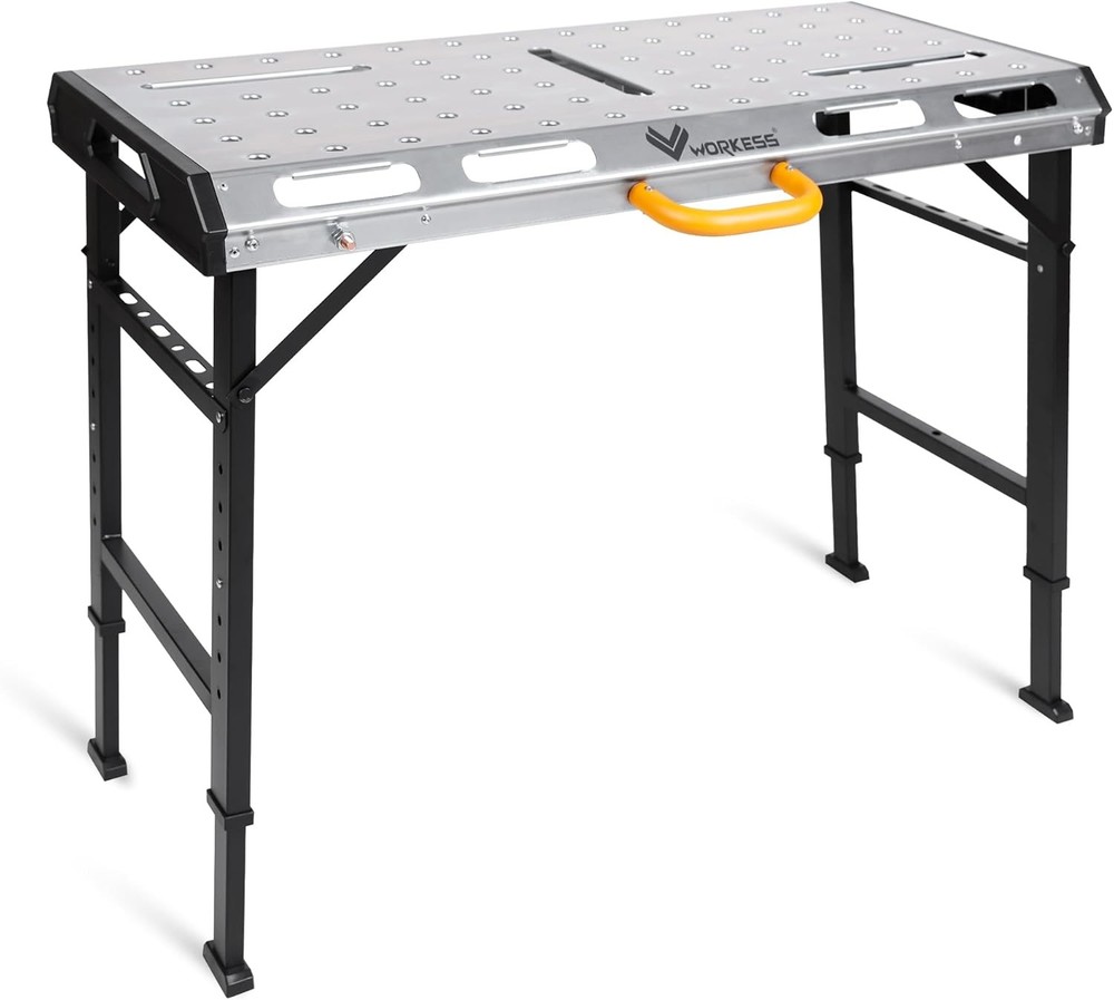 Portable Workbench 1000Lbs Capacity Heavy Duty Folding Work Table W/ 2 Quick